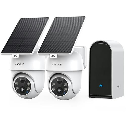 Ansque Wireless Solar Security Camera 2-Pack: $199.99