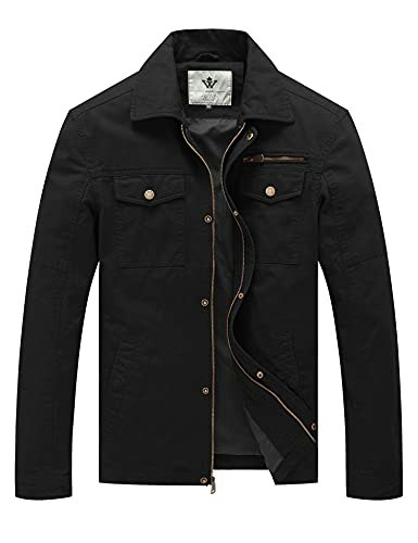 WenVen Men's Lightweight Cotton Canvas Military Jacket: $46.98 WenVen Men's Lightweight Cotton Canvas Military Jacket: $46.98