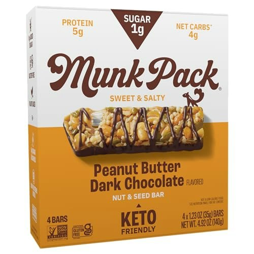 Munk Pack Peanut Butter Dark Chocolate Nut & Seed Bars 4-Pack: $5.44 Munk Pack Peanut Butter Dark Chocolate Nut & Seed Bars 4-Pack: $5.44