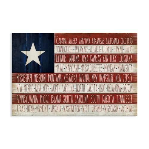 Stupell Industries American Flag with States Canvas Wall Art: $28.16 Stupell Industries American Flag with States Canvas Wall Art: $28.16
