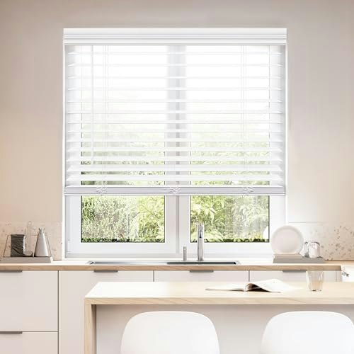 Dez Furnishings 39" x 84" Cordless Faux Wood Blind: $84.48 Dez Furnishings 39" x 84" Cordless Faux Wood Blind: $84.48