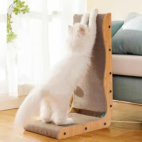 Happy & Polly 25.8-Inch L-Shape Cat Scratcher: $19.99 Happy & Polly 25.8-Inch L-Shape Cat Scratcher: $19.99
