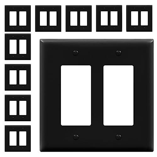 Enerlites 2-Gang Decorator Switch Outlet Wall Plate 10-Pack: $16.75 Enerlites 2-Gang Decorator Switch Outlet Wall Plate 10-Pack: $16.75