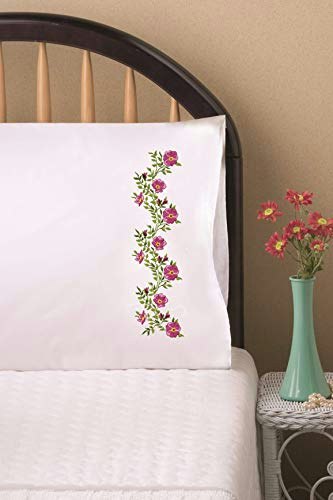 Design Works Crafts Tobin Verbena 20" x 30" Stamped Pillowcase Embroidery Kit: $11.81 Design Works Crafts Tobin Verbena 20" x 30" Stamped Pillowcase Embroidery Kit: $11.81