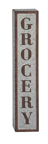 Deco 79 36" x 7" Iron Grocery Wall Sign: $19.80 Deco 79 36" x 7" Iron Grocery Wall Sign: $19.80