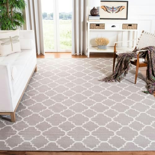 Safavieh Dhurries Collection 8x10-Foot Handmade Wool Area Rug: $193.07 Safavieh Dhurries Collection 8x10-Foot Handmade Wool Area Rug: $193.07