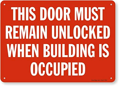 SmartSign 10x14-Inch Metal Door Sign: $11.72 SmartSign 10x14-Inch Metal Door Sign: $11.72