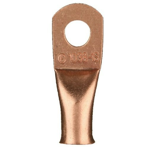 Install Bay 2/0 Gauge 1/4-inch Copper Ring Terminals 5-Pack: $7.07