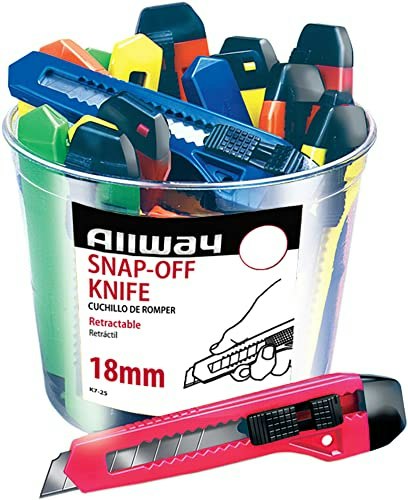 Allway K7-25 18mm Retractable Snap-Off Knife 25-Pack: $34.60 Allway K7-25 18mm Retractable Snap-Off Knife 25-Pack: $34.60