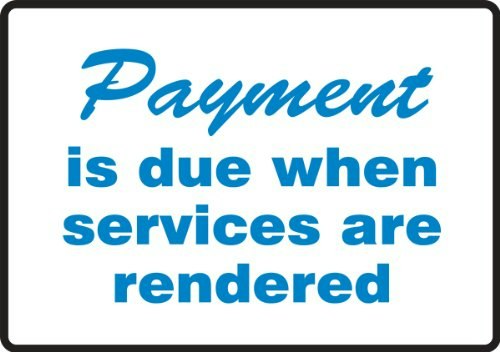Accuform 3.5" x 5" Payment Due Tabletop Sign: $7.69 Accuform 3.5" x 5" Payment Due Tabletop Sign: $7.69