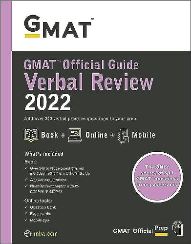 GMAT Official Guide Verbal Review 2022: $7.60