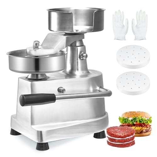 Vevor 5-Inch Commercial Burger Patty Maker with 1,000 Patty Papers: $91.84 Vevor 5-Inch Commercial Burger Patty Maker with 1,000 Patty Papers: $91.84