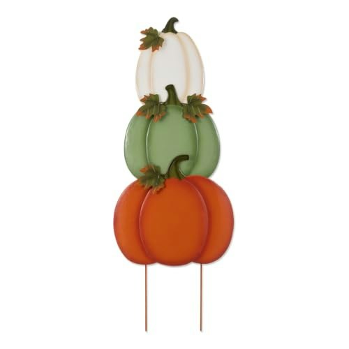 Glitzhome Stacked Pumpkin Yard Stake 3-Pack: $36.99
