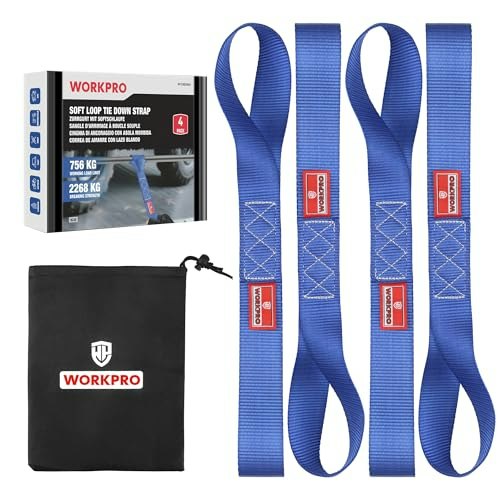 Workpro Soft Loop Tie Down Straps 6-Pack: $10.49 Workpro Soft Loop Tie Down Straps 6-Pack: $10.49