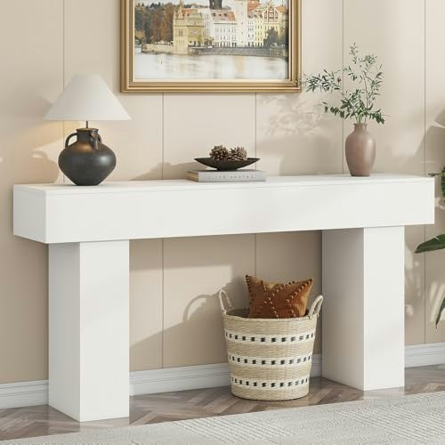 63-Inch Farmhouse Console Table: $107.99