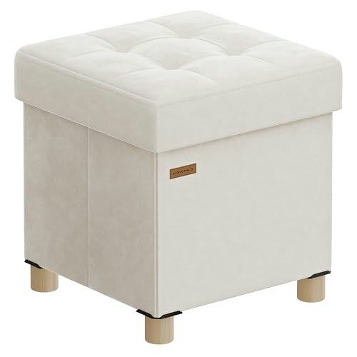 Songmics 9.8-Gallon Small Storage Ottoman: $35.99