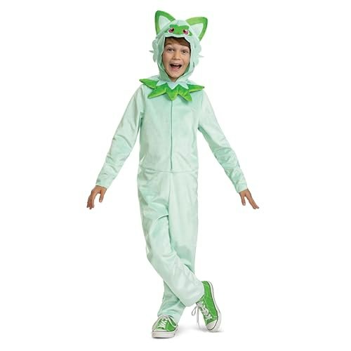 Disguise Sprigatito Child Hooded Jumpsuit Costume Size Small 4-6: $35.46 Disguise Sprigatito Child Hooded Jumpsuit Costume Size Small 4-6: $35.46