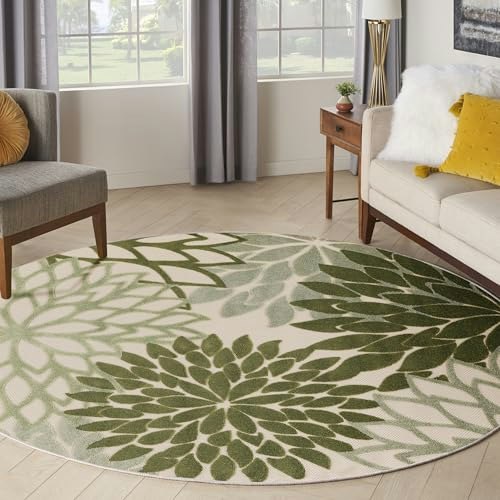 Nourison Home Aloha 8-Foot Round Indoor/Outdoor Area Rug: $128.99 Nourison Home Aloha 8-Foot Round Indoor/Outdoor Area Rug: $128.99