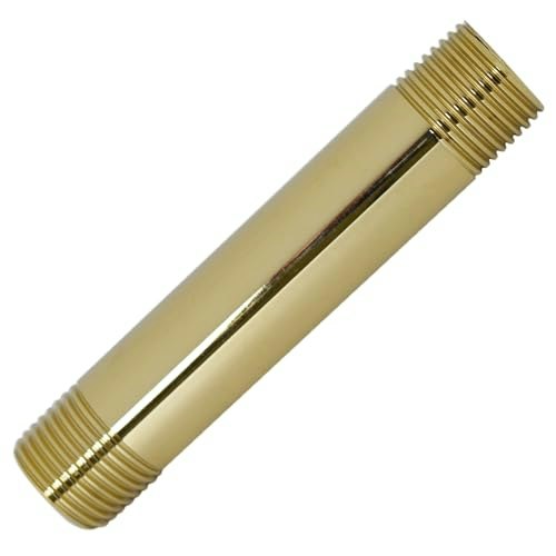 Westbrass 1/2" x 4" IPS Brass Pipe Nipple: $13.56