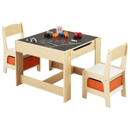 Vevor 3-in-1 Wooden Kids Table and Chair Set: $59.99 Vevor 3-in-1 Wooden Kids Table and Chair Set: $59.99