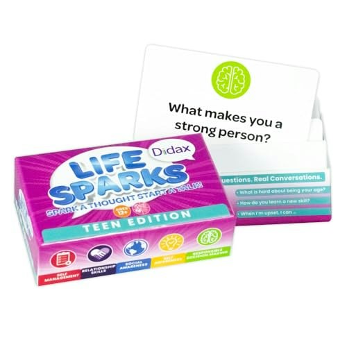 Didax Life Sparks Teen Edition Social-Emotional Learning Discussion Cards: $24.99 Didax Life Sparks Teen Edition Social-Emotional Learning Discussion Cards: $24.99