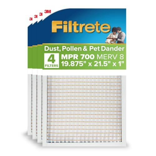 Filtrete 19.875x21.5x1 MERV 8 MPR 700 Pleated Air Filter 4-Pack: $38.15 Filtrete 19.875x21.5x1 MERV 8 MPR 700 Pleated Air Filter 4-Pack: $38.15