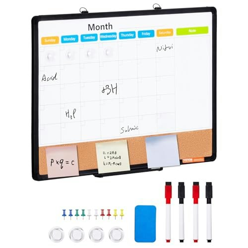 Vevor 24" x 18" Monthly Calendar Whiteboard and Cork Board Combo: $19.90 Vevor 24" x 18" Monthly Calendar Whiteboard and Cork Board Combo: $19.90