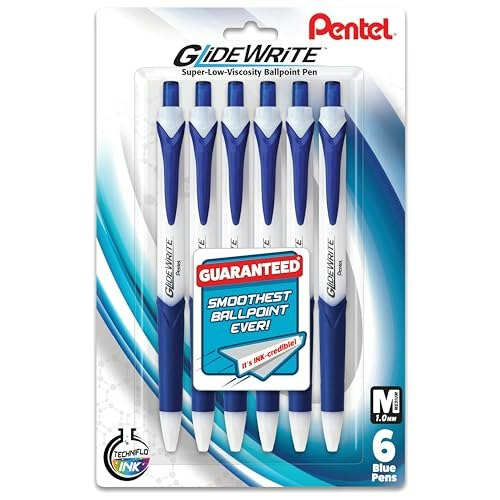 Pentel GlideWrite Ballpoint Pen 1.0mm 6-Pack: $8.05 Pentel GlideWrite Ballpoint Pen 1.0mm 6-Pack: $8.05