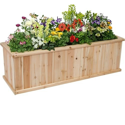 Shine Company 48-Inch Cedar Raised Garden Bed: $86.98 Shine Company 48-Inch Cedar Raised Garden Bed: $86.98