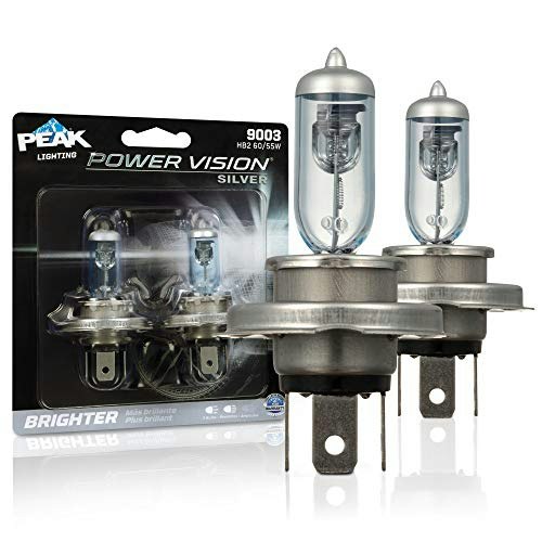Peak Power Vision Silver 9003/H4/HB2 65W Automotive Headlights 2-Pack: $14.72 Peak Power Vision Silver 9003/H4/HB2 65W Automotive Headlights 2-Pack: $14.72