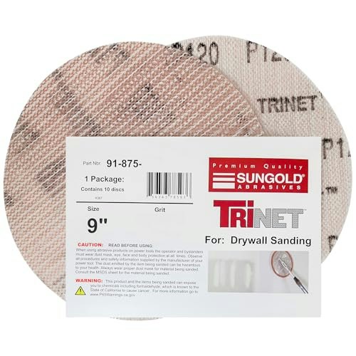 Sungold Abrasives 9" Mesh Sanding Discs 240 Grit 10-Pack: $14.95 Sungold Abrasives 9" Mesh Sanding Discs 240 Grit 10-Pack: $14.95