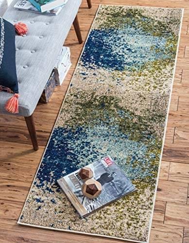 Unique Loom Estrella Abstract Area Rug 2'7" x 10': $51 Unique Loom Estrella Abstract Area Rug 2'7" x 10': $51