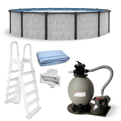 Blue Wave Sevilla 24-Foot Round 52-Inch Deep Steel Frame Above Ground Pool Kit: $1,732.49 Blue Wave Sevilla 24-Foot Round 52-Inch Deep Steel Frame Above Ground Pool Kit: $1,732.49