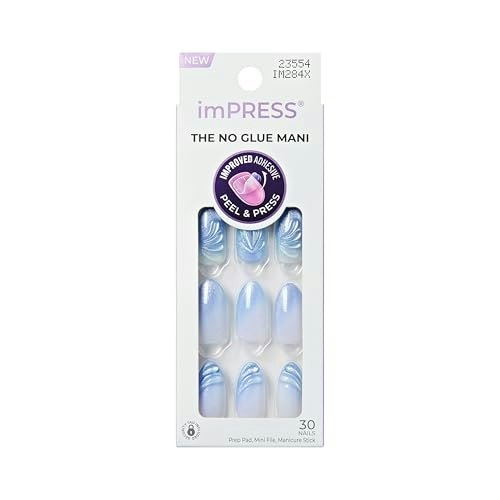 Kiss Impress Ciel Medium Almond Press-On Nails 30-Pack: $8.99 Kiss Impress Ciel Medium Almond Press-On Nails 30-Pack: $8.99