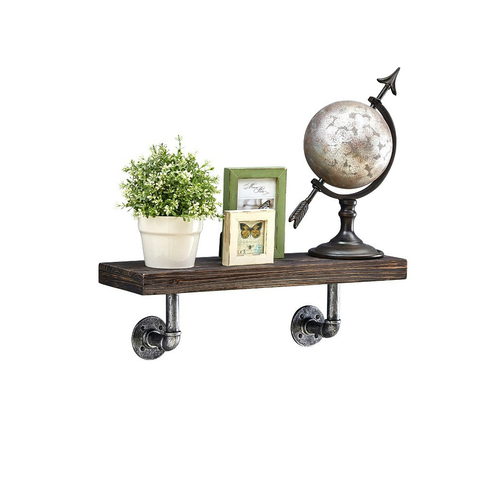 Danya B. 23.5" x 7.3" Industrial Pipe Wall Shelf: $43.99 Danya B. 23.5" x 7.3" Industrial Pipe Wall Shelf: $43.99