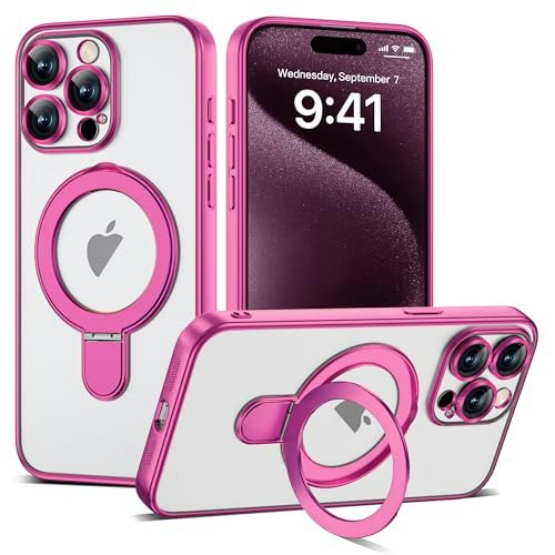 Etpesok iPhone 15 Pro 6.1-inch Clear Case with Stand: $25.49
