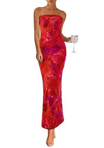 Prettygarden Women's Floral Strapless Summer Dress: $27.99 Prettygarden Women's Floral Strapless Summer Dress: $27.99