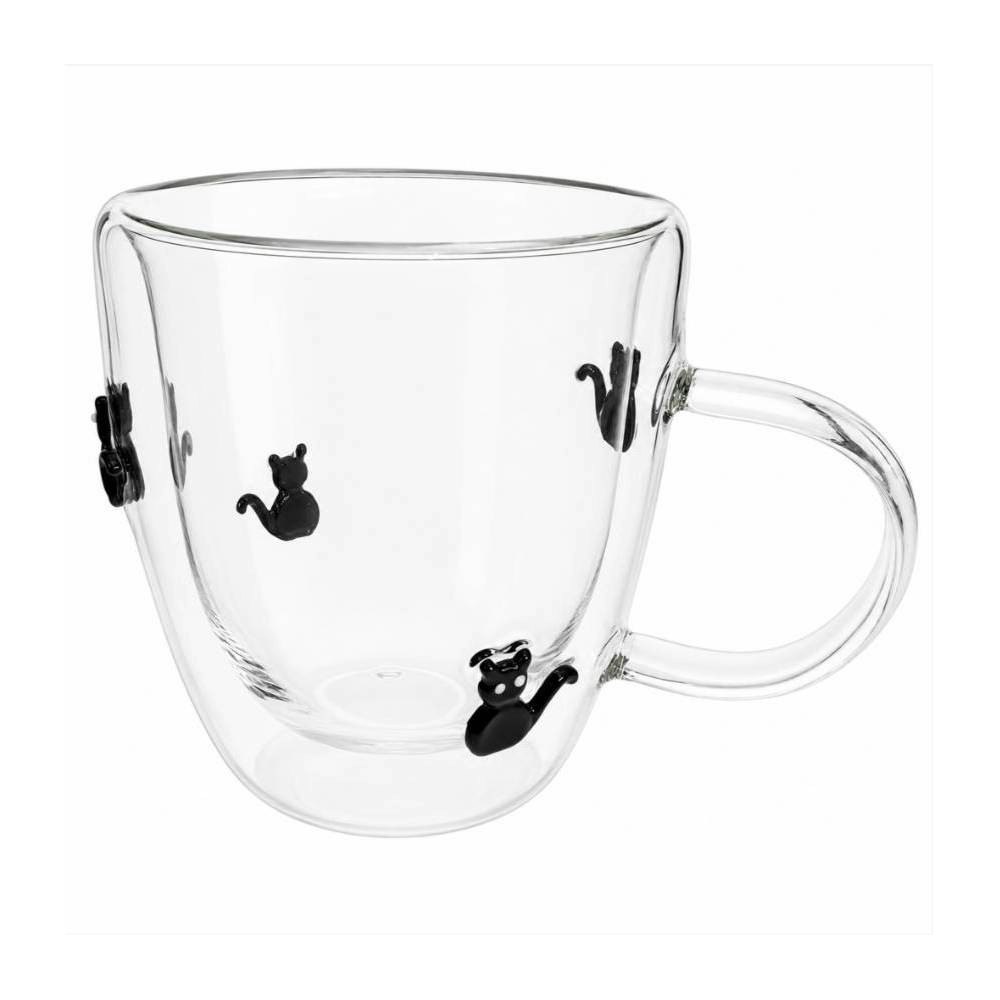 Madison Home 14.5-oz. Double-Walled Black Cat Glass Mug: $9.99 Madison Home 14.5-oz. Double-Walled Black Cat Glass Mug: $9.99