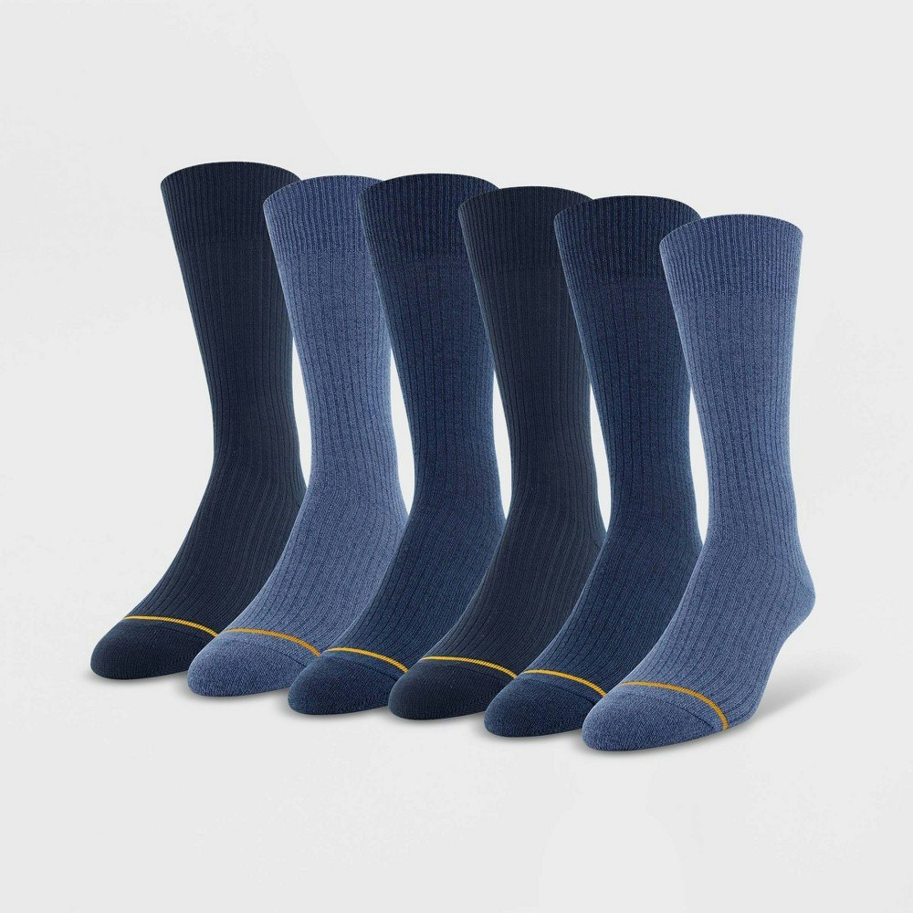 Gold Toe Signature Gold Men's Rib Crew Socks 6-Pack: $18.99 Gold Toe Signature Gold Men's Rib Crew Socks 6-Pack: $18.99