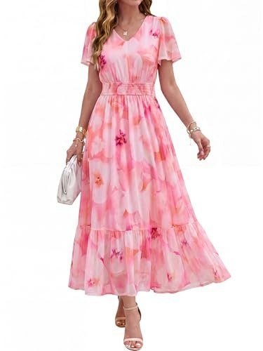 Simplee Women's Floral Boho Maxi Dress: $37.39 Simplee Women's Floral Boho Maxi Dress: $37.39
