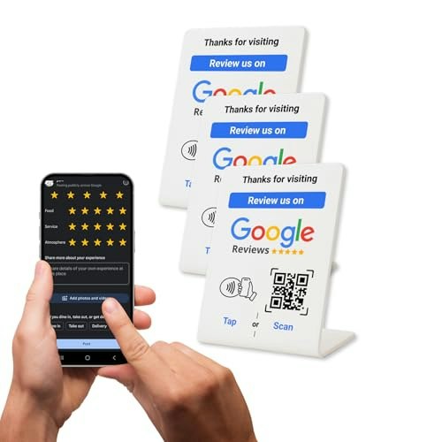 NFC Google Review Stand 3-Pack: $33.14 NFC Google Review Stand 3-Pack: $33.14