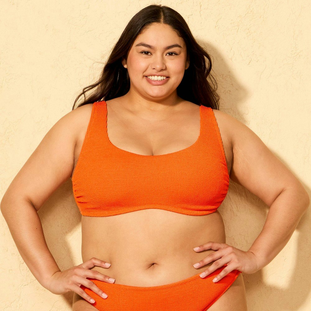 Wild Fable Women's Pucker Scoop Bralette Bikini Top: $18 Wild Fable Women's Pucker Scoop Bralette Bikini Top: $18