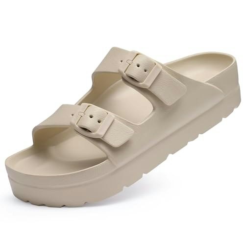 Goosecret Women's Arch Support Platform Walking Sandals: $16.14 Goosecret Women's Arch Support Platform Walking Sandals: $16.14