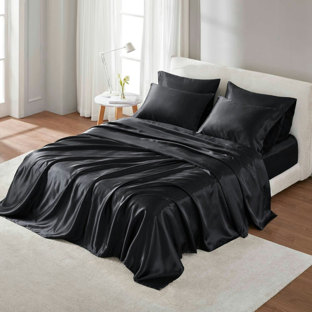 Queen Satin 6-Piece Sheet Set: $26.99 Queen Satin 6-Piece Sheet Set: $26.99