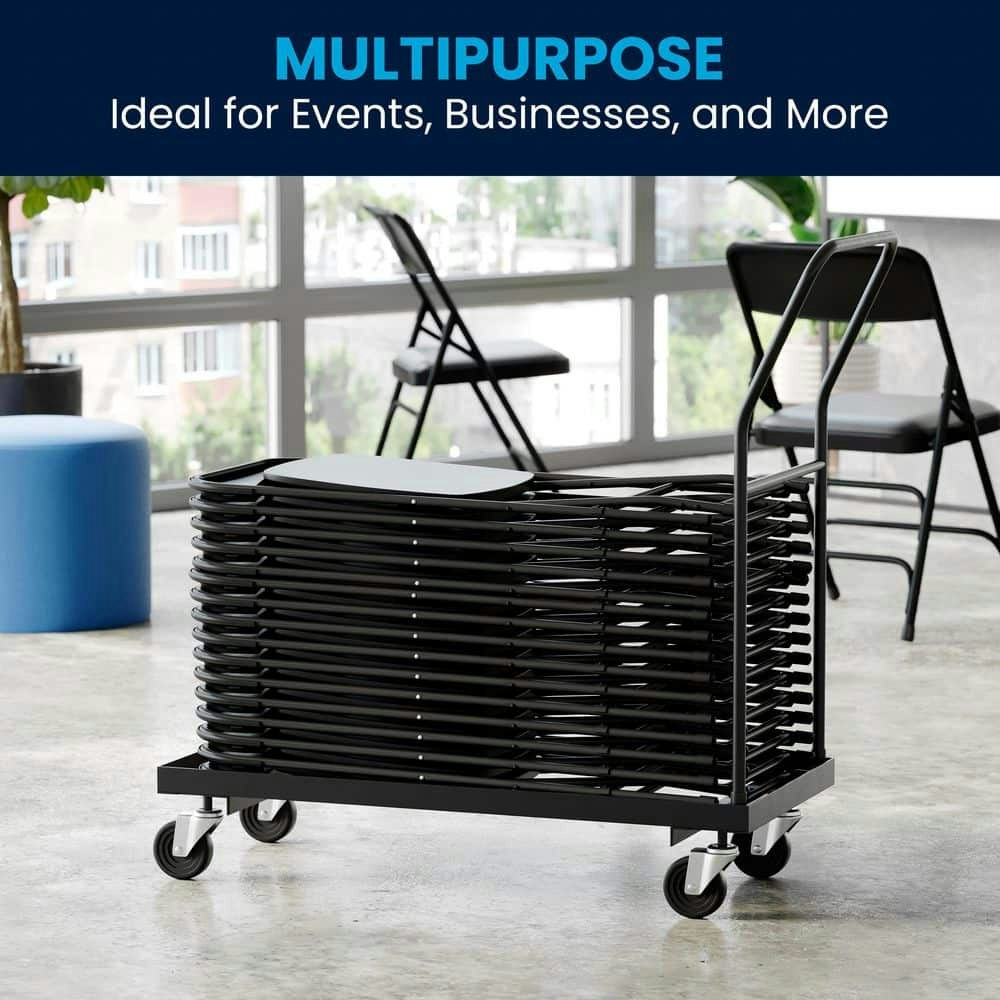 Steel 5-Wheeled Folding Chair Dolly: $161.80 Steel 5-Wheeled Folding Chair Dolly: $161.80
