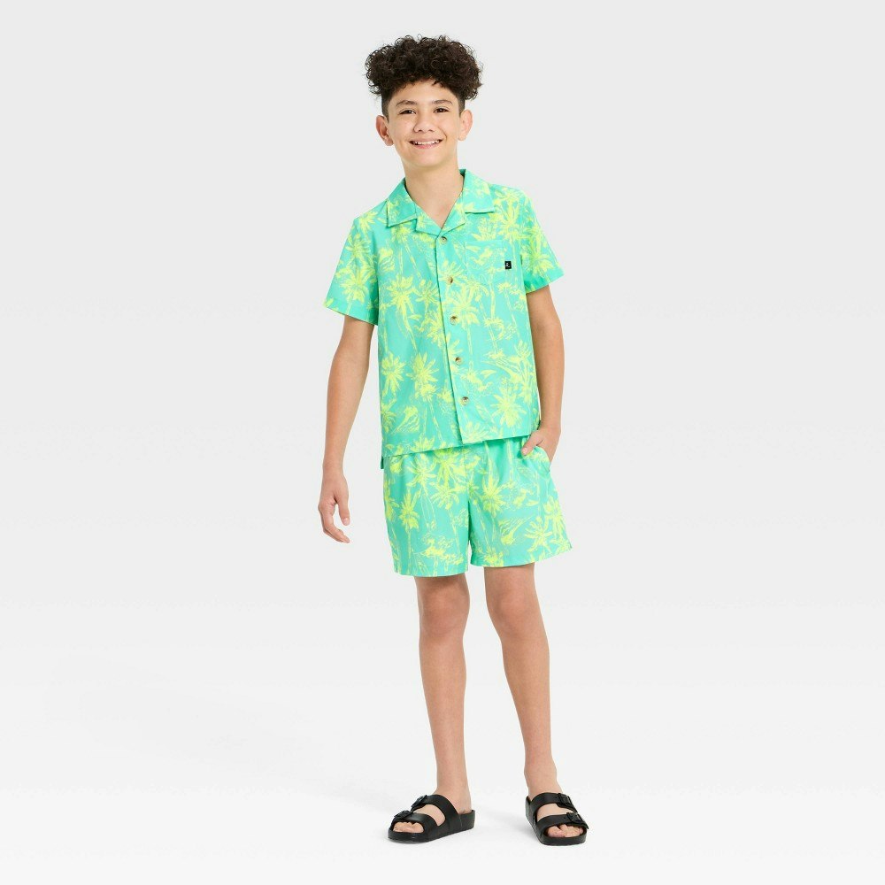 Art Class Boys' Palm Tree Print Swimwear Set: $34 Art Class Boys' Palm Tree Print Swimwear Set: $34