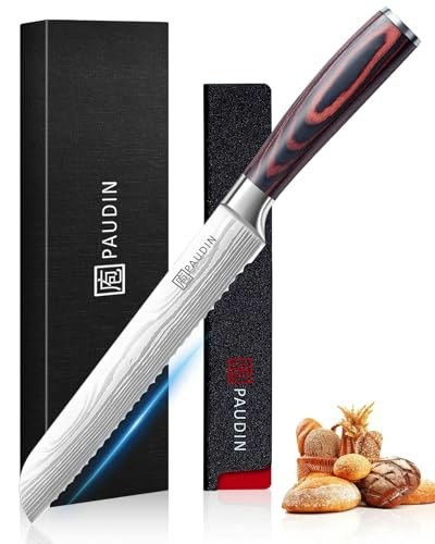 Paudin 8-Inch Serrated Bread Knife: $28.49 Paudin 8-Inch Serrated Bread Knife: $28.49