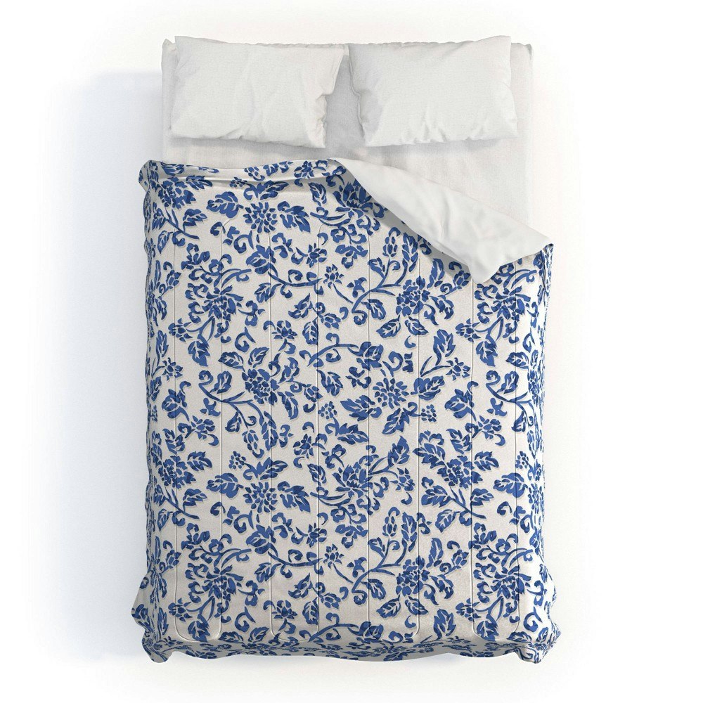 Deny Designs Wagner Campelo Chinese Flowers Full/Queen Comforter and Sham Set: $239.99 Deny Designs Wagner Campelo Chinese Flowers Full/Queen Comforter and Sham Set: $239.99
