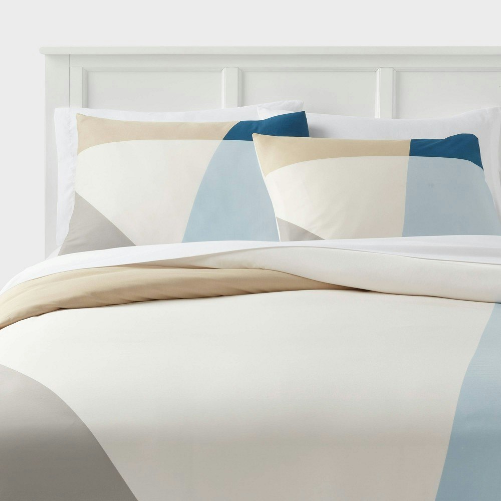 Room Essentials Full/Queen Cotton Blend Sateen Duvet Cover and Sham Set: $30 Room Essentials Full/Queen Cotton Blend Sateen Duvet Cover and Sham Set: $30