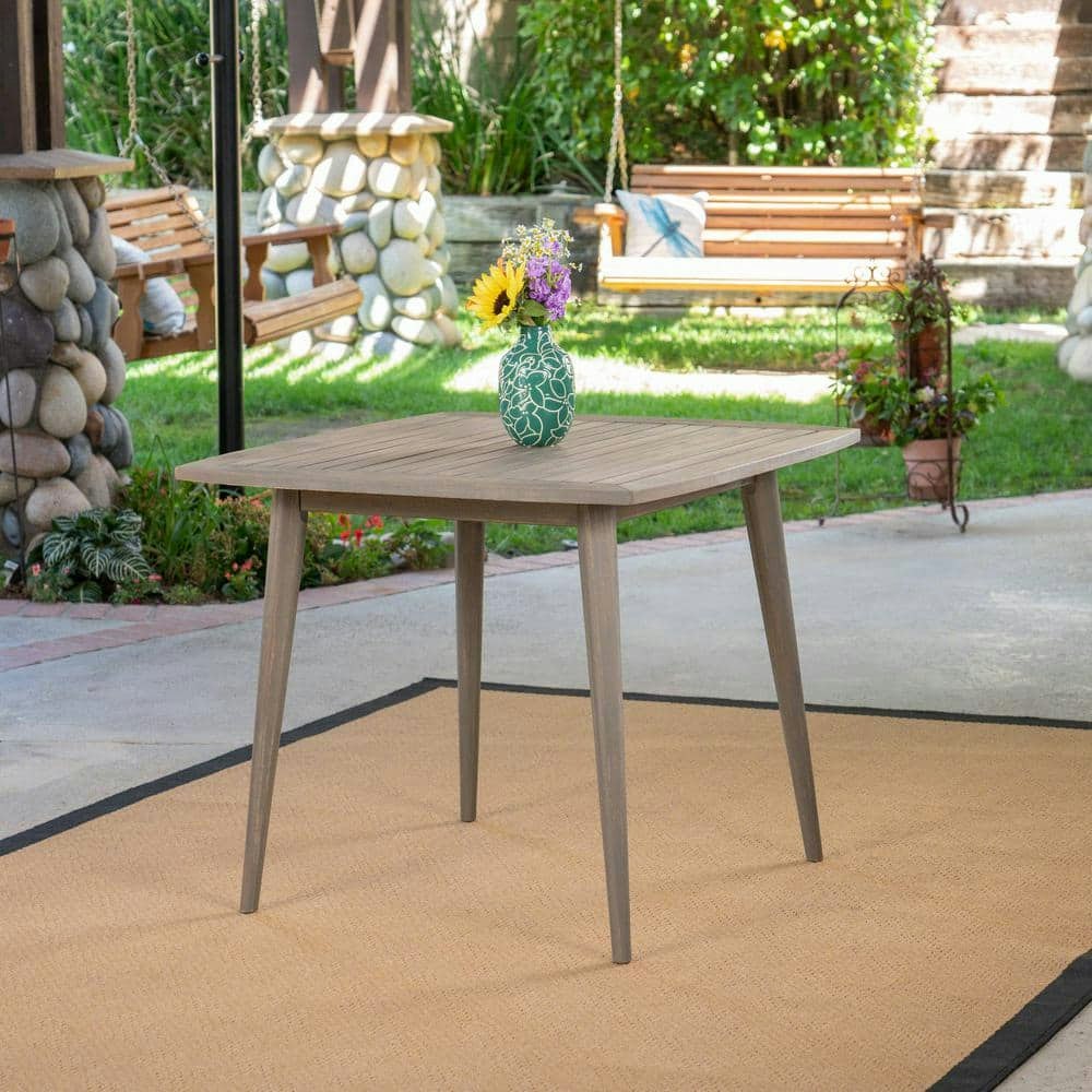 Stamford Gray Square Wood Outdoor Patio Dining Table: $170.41 Stamford Gray Square Wood Outdoor Patio Dining Table: $170.41